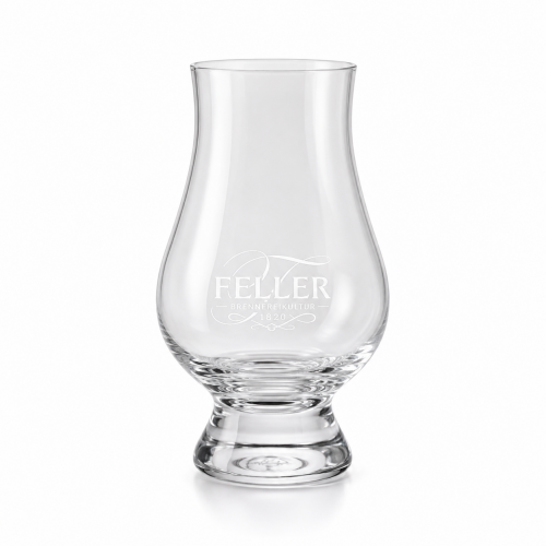 Feller Whisky-Glas – mit edler Logo-Gravur kaufen | Brennerei Feller