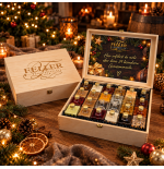 FELLER Adventskalender 2026 – 24 Genussmomente in gravierter Holzkiste